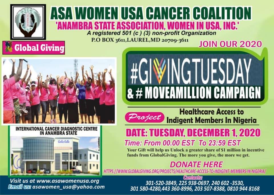 Global Giving’s Giving Tuesday & Move A Million Campaign